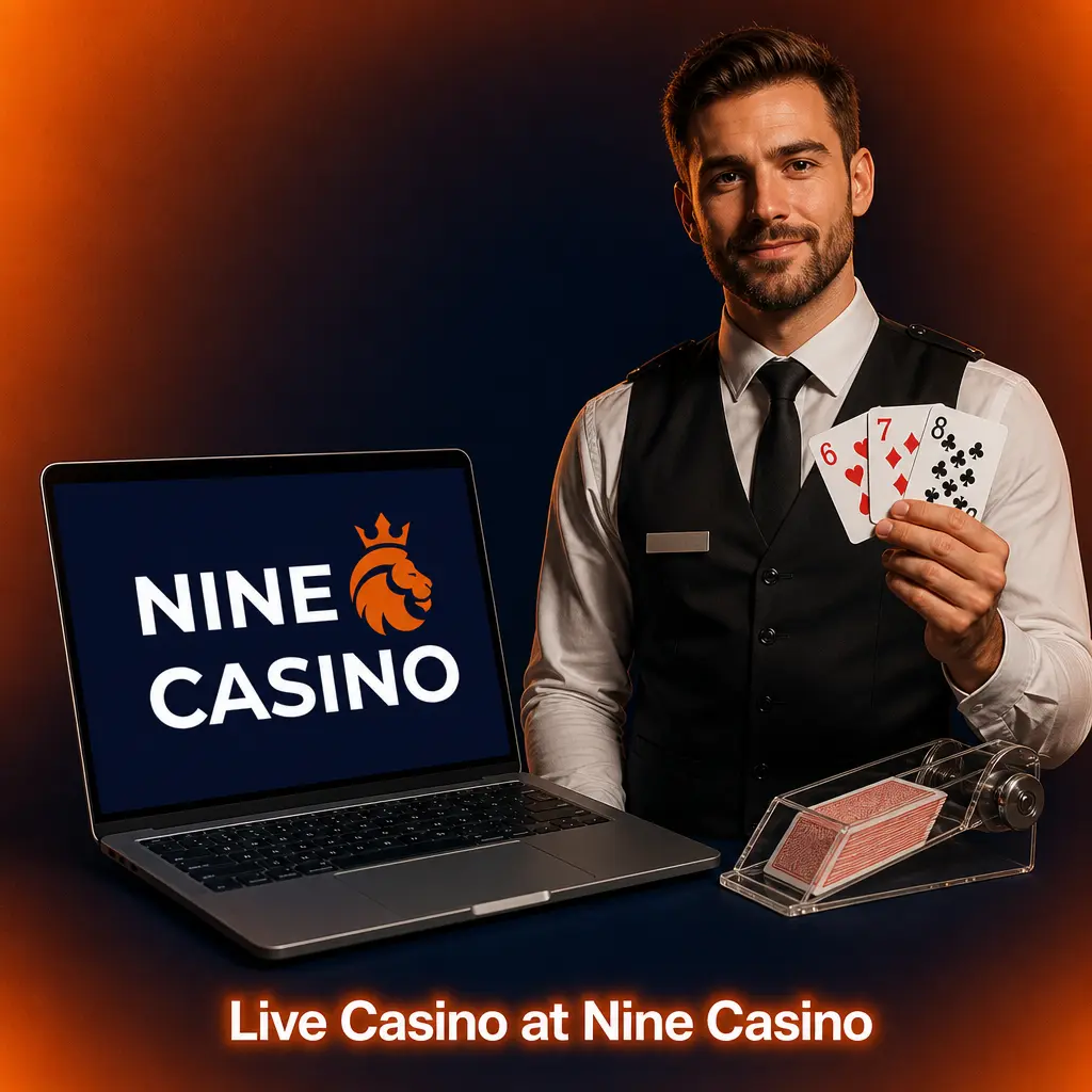 Live dealer casino table streaming at Nine Casino