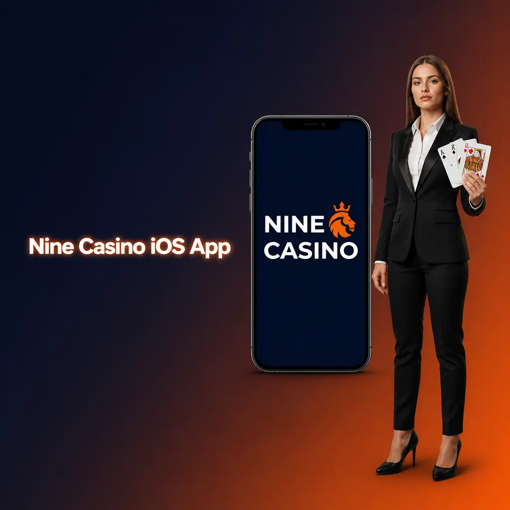 Nine Casino iOS app icon on iPhone home screen
