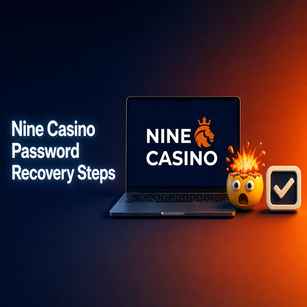 Nine Casino password recovery screen