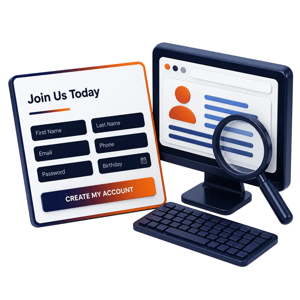 Nine Casino registration and verification on desktop and mobile
