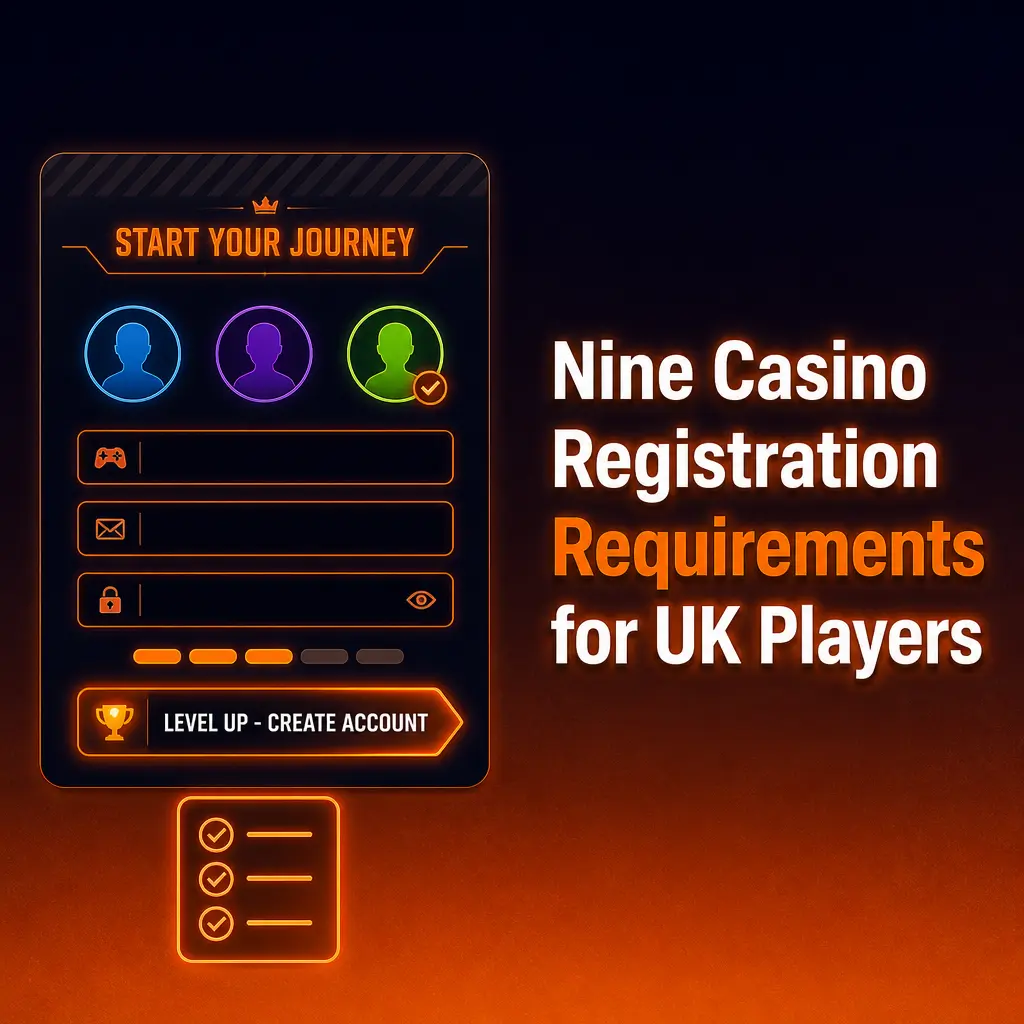 UK player completing Nine Casino registration verification