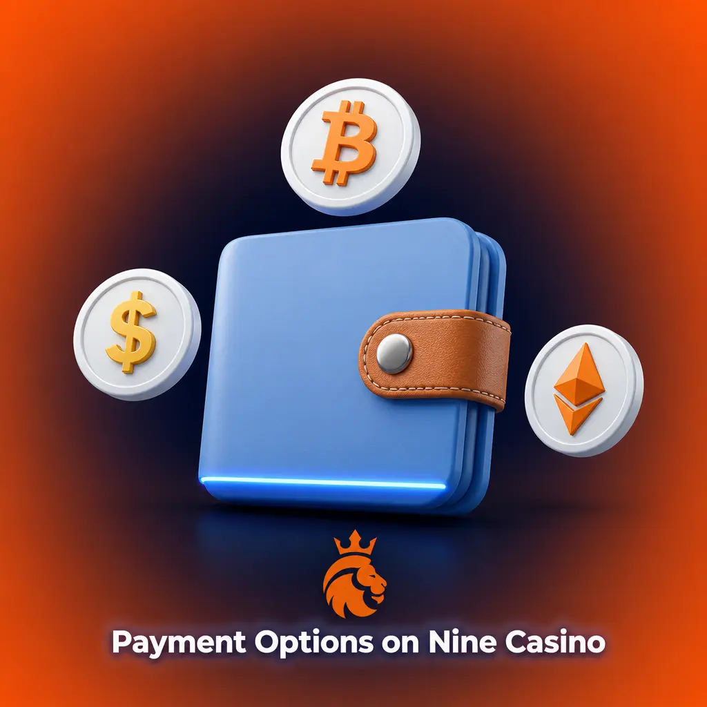 Nine Casino payment options for deposits and withdrawals