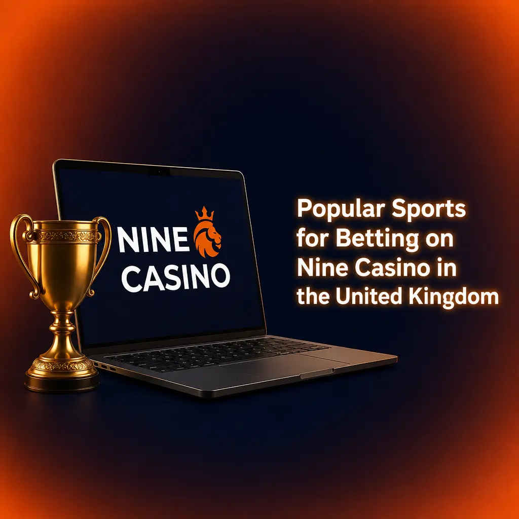 Sports betting options on Nine Casino UK, covering football, tennis, horse racing, basketball and cricket odds