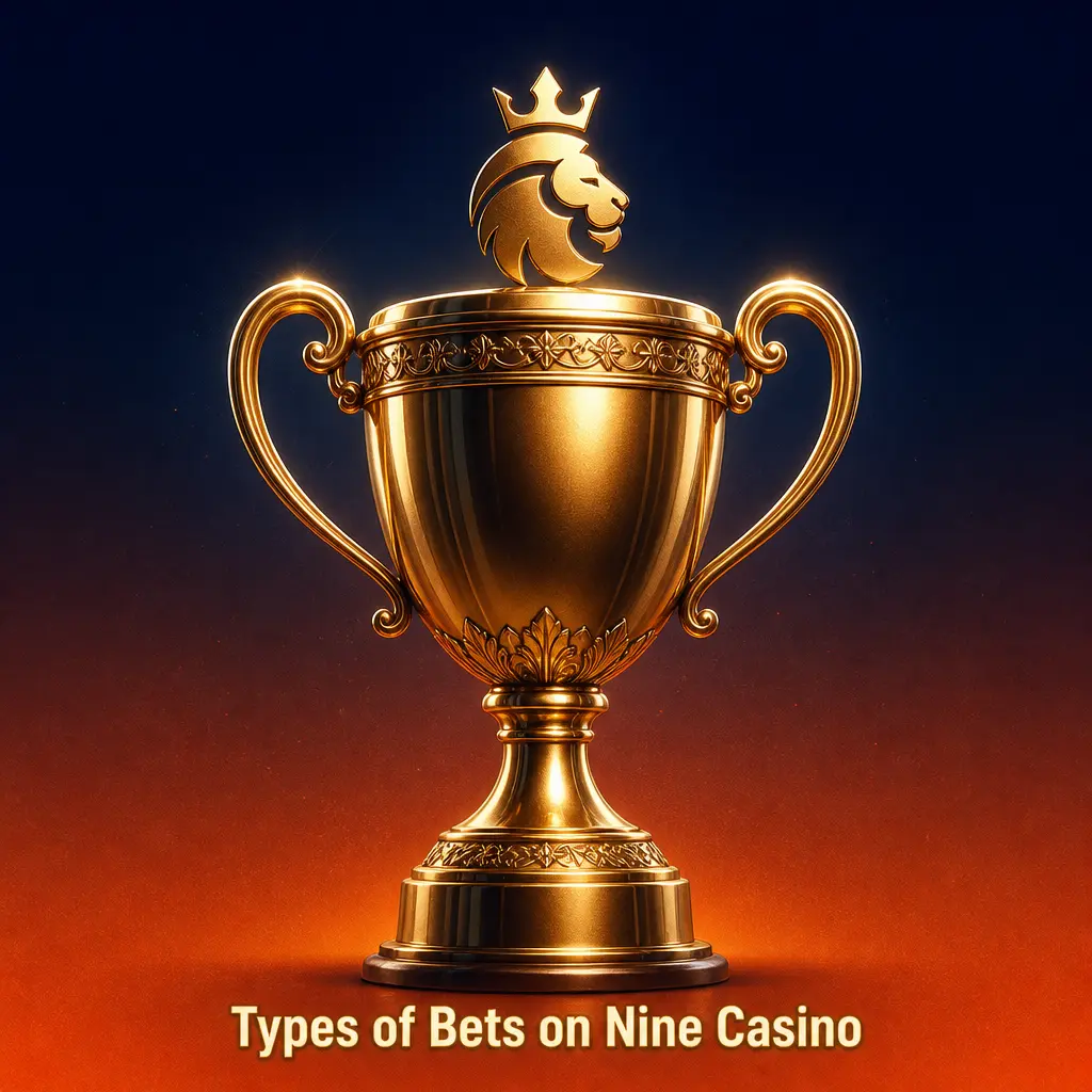 Types of bets available on Nine Casino betting slip